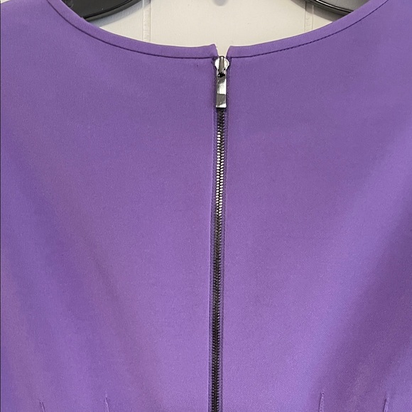 Elie Tahari Navy and Purple Sheath Dress new with tags size 6 - Picture 6 of 7